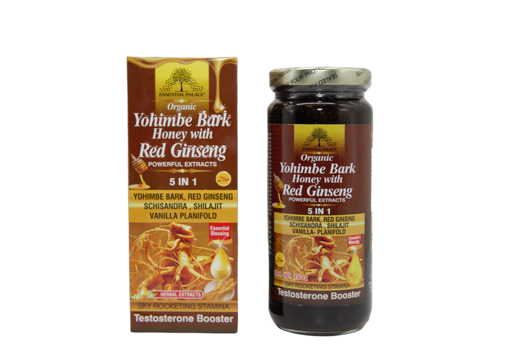 Organic Yohimbi Bark Honey with Red Ginseng