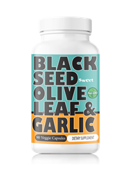 Black Seed w/ Olive Leaf & Garlic - 90 Veggie Capsules - Life Gardening Tools LLC