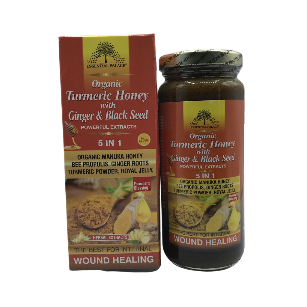 Organic Manuka Honey with Turmeric, Ginger Root, Bee Propolis, & Royal Jelly - Life Gardening Tools LLC