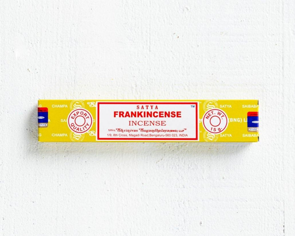 Satya Frankincense Incense - 15 Gram Pack (12 sticks) - Life Gardening Tools LLC