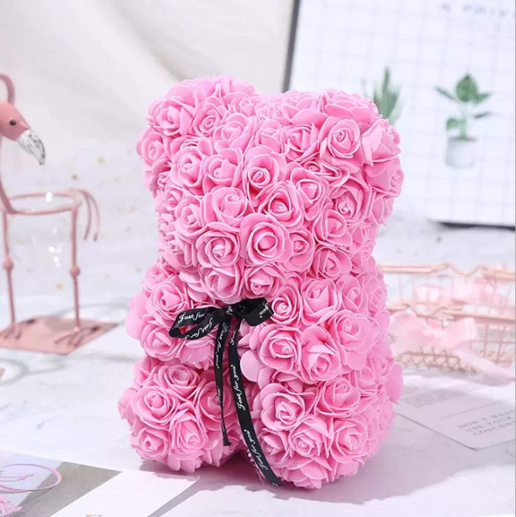 Pink Rose Teddy Bear - Life Gardening Tools LLC