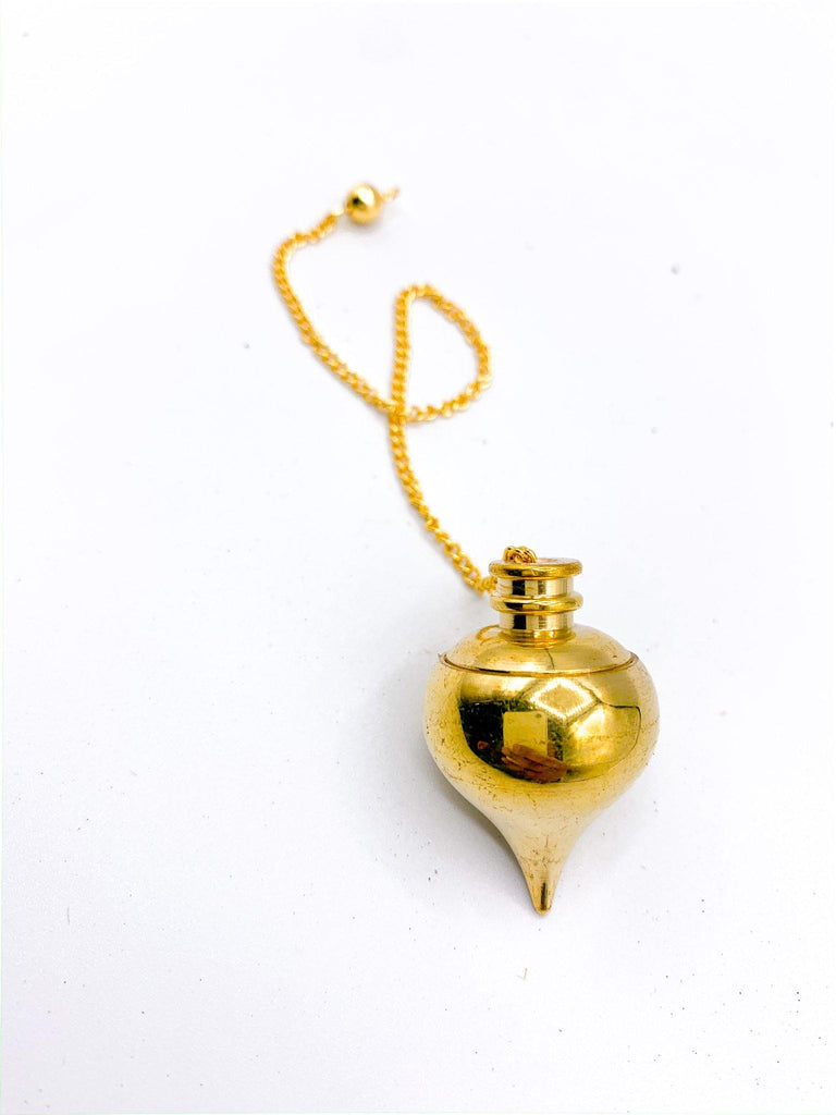 Brass Pendulum | Screwable Pendulum | Add-in Magical Oil for Divination - Life Gardening Tools LLC