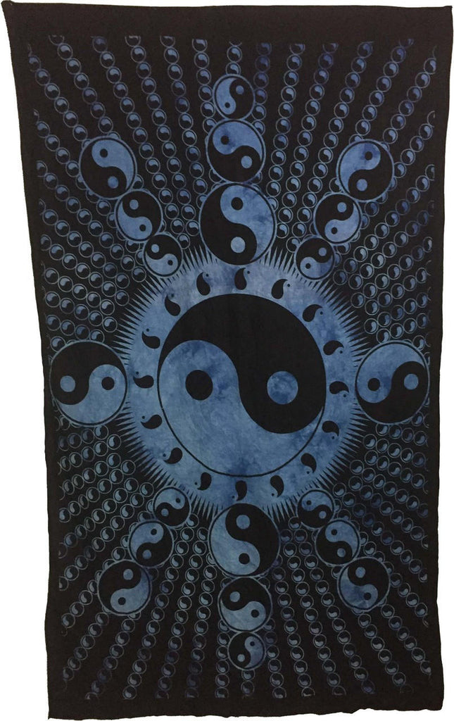 Tie & Dye Yin Yang (135 x 220 cm) Cotton Tapestry