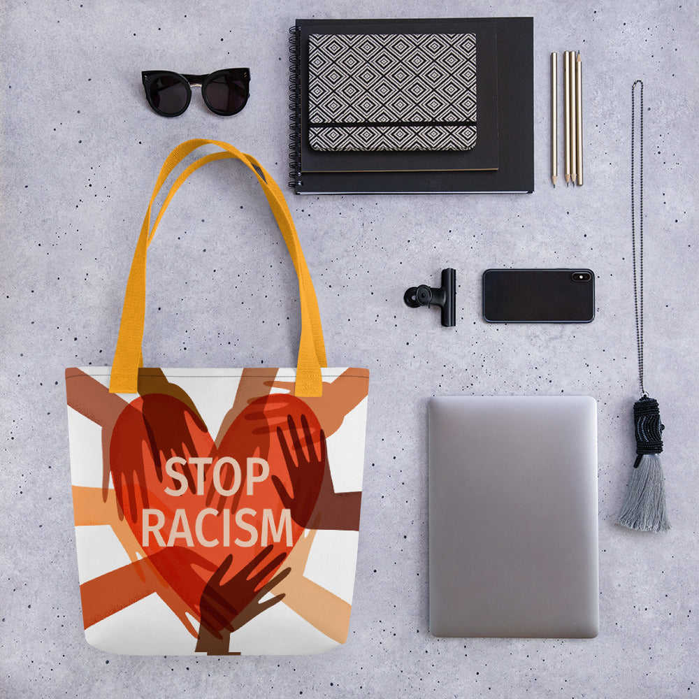 Stop Racism Tote bag - Life Gardening Tools LLC